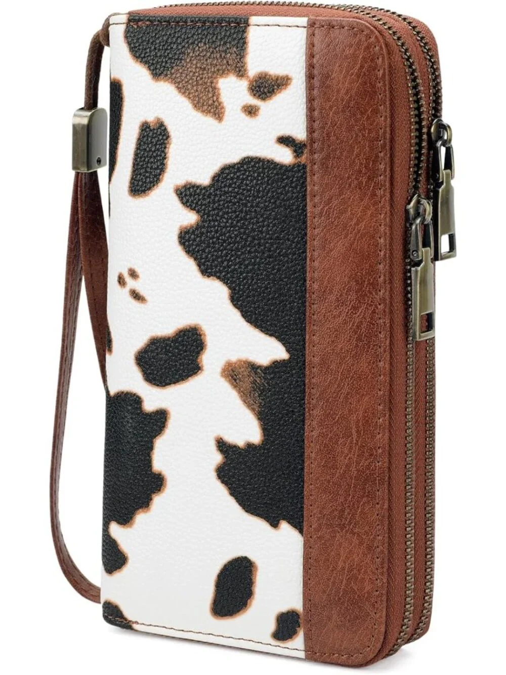 Stylish Women's RFID Blocking Leather Wristlet Wallet - Secure & Chic Accessory